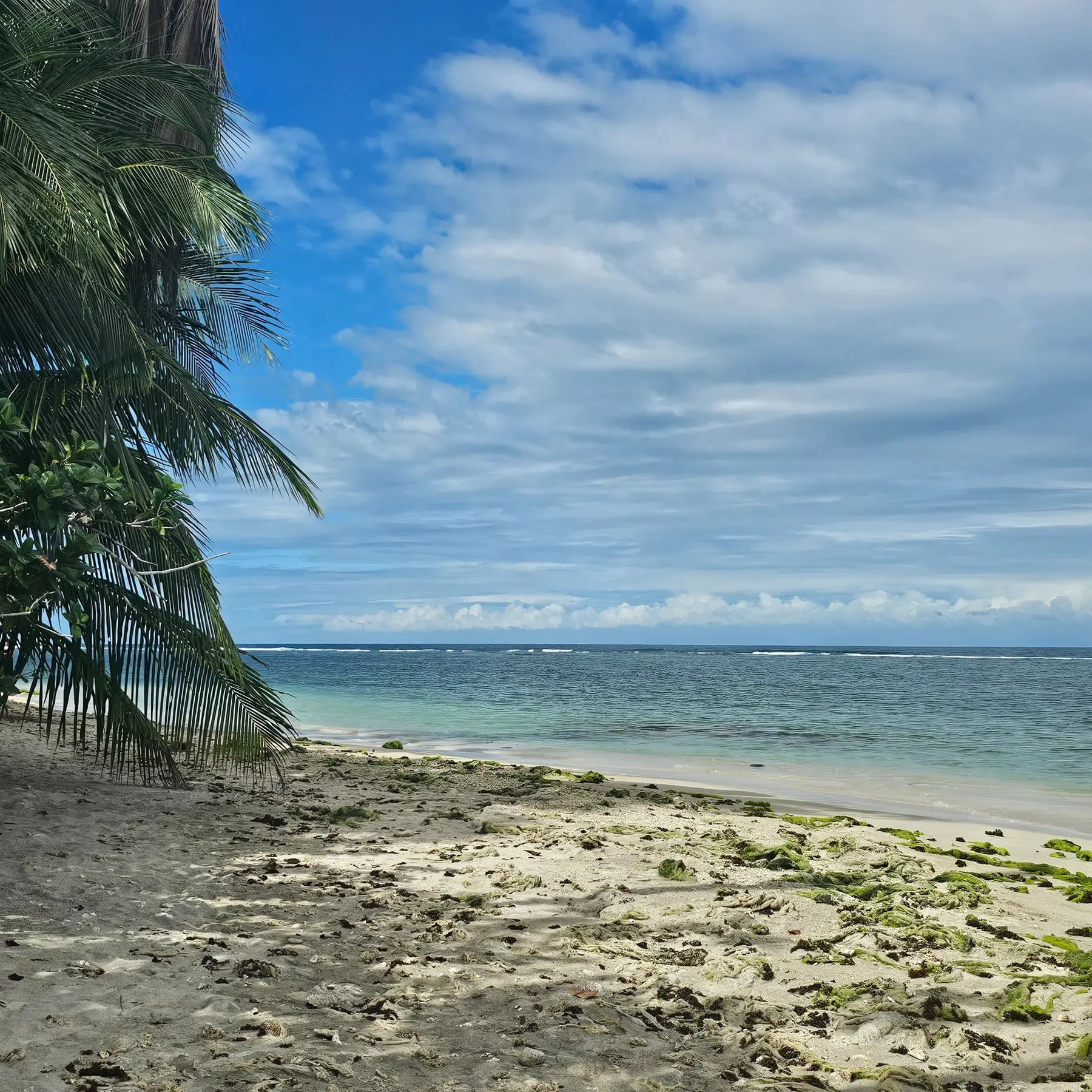 Quiet beach inside Cahuita National Park